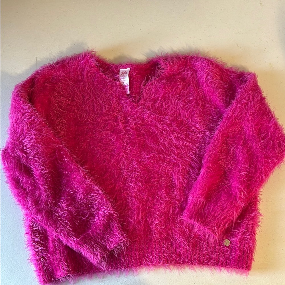 Fuzzy Pink Sweater